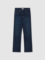 Good American Blue Good American Slim Fit Cropped Jeans - Image 2 of 7