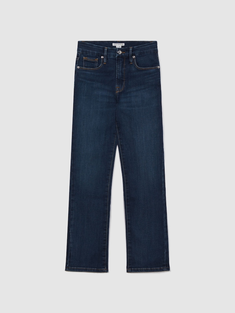 Good American Blue Good American Slim Fit Cropped Jeans - Image 2 of 7