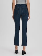 Good American Blue Good American Slim Fit Cropped Jeans - Image 5 of 7