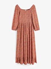 FatFace Red/Orange Midi Dress - Image 6 of 6
