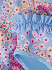Reiss Pink Lyla 9-13 yrs Floral Print Ruffle Bikini - Image 6 of 6