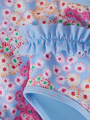 Reiss Pink Lyla 4-9 yrs Floral Print Ruffle Bikini - Image 6 of 6