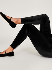 Monsoon Black Velvet Leggings - Image 2 of 5