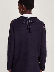 Monsoon Blue Serenity Star Jumper - Image 2 of 5