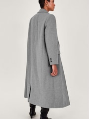 Monsoon Grey Fay Double Breasted Coat - Image 2 of 5