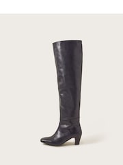 Monsoon Black Over The Knee Leather Boots - Image 1 of 3