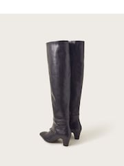 Monsoon Black Over The Knee Leather Boots - Image 2 of 3