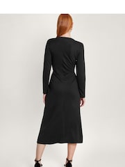 Monsoon Black Ponte Paula Dress - Image 2 of 5