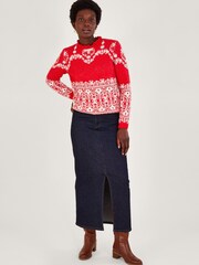 Monsoon Fabe Pullover mit Norwegermuster - Bild 3 von 5