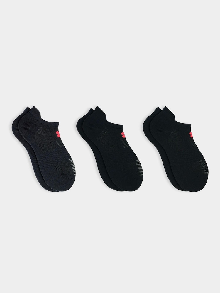 Sweaty Betty Black Lightweight Trainer Alpin Socks 3 Pack - Image 1 of 4 Sweaty Betty Black Lightweight Trainer Alpin Socks 3 Pack - Image 1 of 4