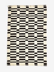 Monochrome Geo 100% Cotton Bath Mat - Image 5 of 5
