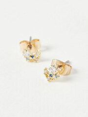 Oliver Bonas Gold Tone Jonah Celestial Stud Earrings 4 Pack - Image 4 of 8