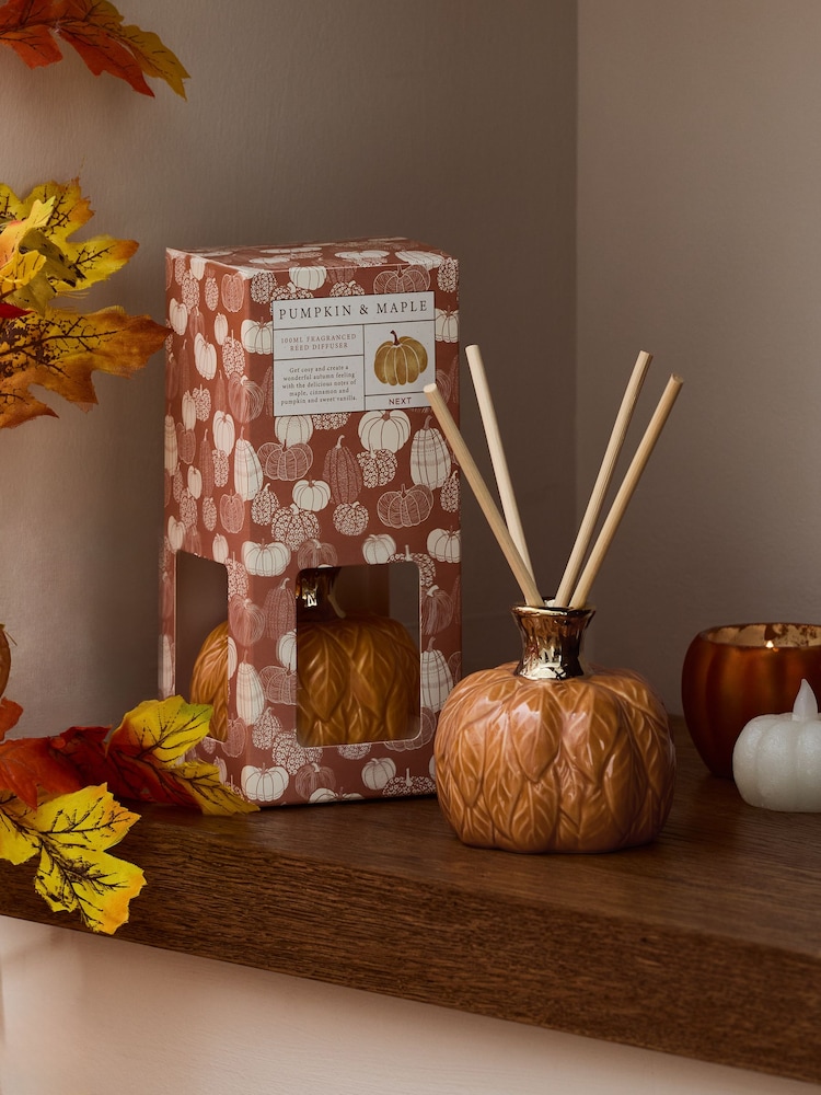 Pumpkin and Maple Fragranced 100ml Reed Diffuser - Image 2 of 3