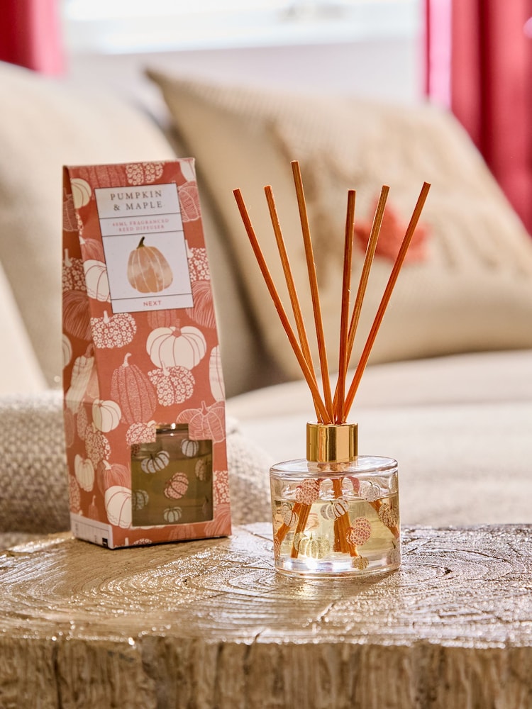 Pumpkin and Maple Fragranced 40ml Reed Diffuser - Image 1 of 3 Pumpkin and Maple Fragranced 40ml Reed Diffuser - Image 1 of 3