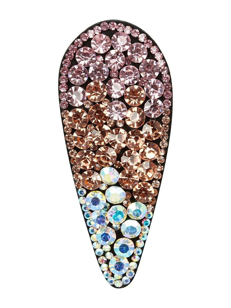 Oliver Bonas Pink Chiara Ombre Jewel Hair Clip - Image 1 of 5 Oliver Bonas Pink Chiara Ombre Jewel Hair Clip - Image 1 of 5