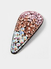 Oliver Bonas Pink Chiara Ombre Jewel Hair Clip - Image 4 of 5