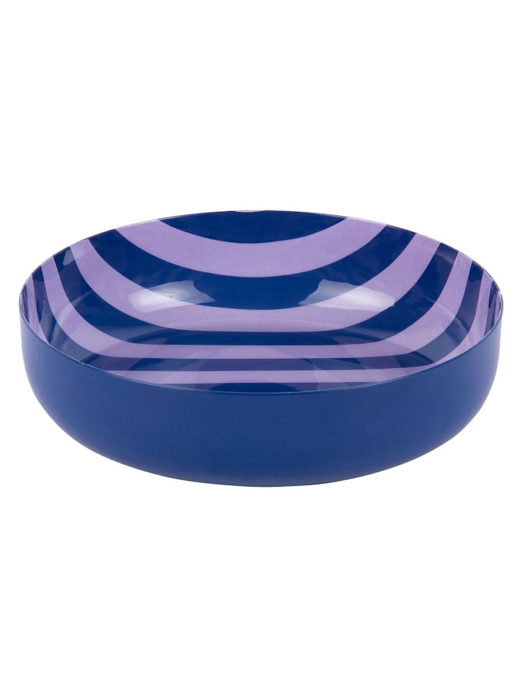 Present Time Cobalt Blue W. Soft Purple Animado Small Bowl - Image 1 of 3 Present Time Cobalt Blue W. Soft Purple Animado Small Bowl - Image 1 of 3