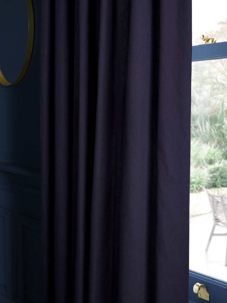 Cortinas con plisado tipo lápiz de algodón - Imagen 2 de 6
