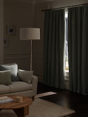 Cortinas pesadas com pregas a lápis de chenille - Imagem 3 de 9