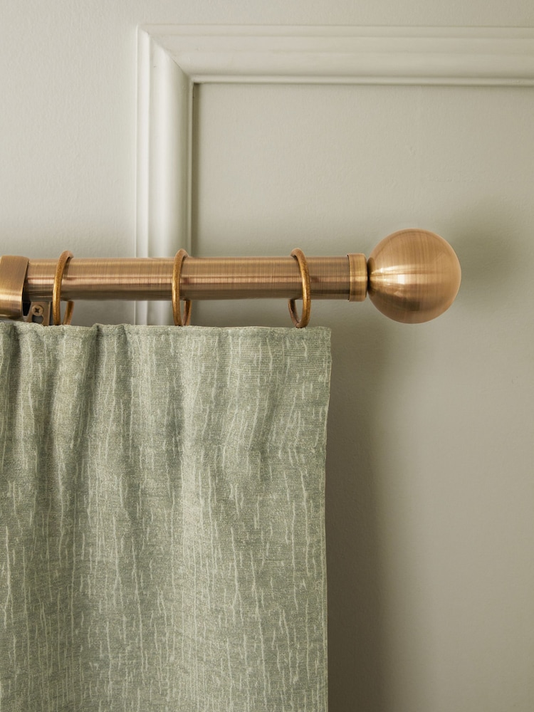 Green Sage Heavyweight Chenille Pencil Pleat Blackout/Thermal Curtains - Image 8 of 9