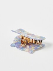 Oliver Bonas Purple Kitty Cat Hair Claw Clip - Image 3 of 5
