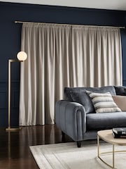 Cortinas plissadas em lápis de veludo fosco - Imagem 1 de 1