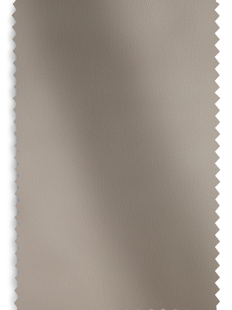 Natural Mink Matte Velvet Pencil Pleat Lined Curtains - Image 7 of 7