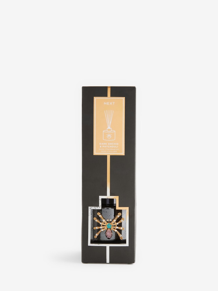 Dark Orchid and Patchouli Fragranced Spider Emblem 100ml Reed Diffuser - Image 4 of 4