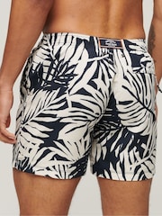Superdry Mono Palm Print Printed 15" Swim Shorts - Image 2 of 5