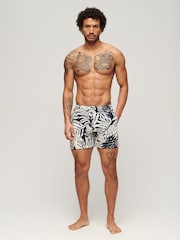 Superdry Mono Palm Print Printed 15" Swim Shorts - Image 3 of 5