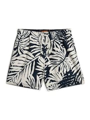 Superdry Mono Palm Print Printed 15" Swim Shorts - Image 4 of 5