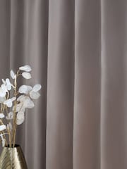 Natural Mink Matte Velvet Wave Header Blackout/Thermal Curtains - Image 5 of 8