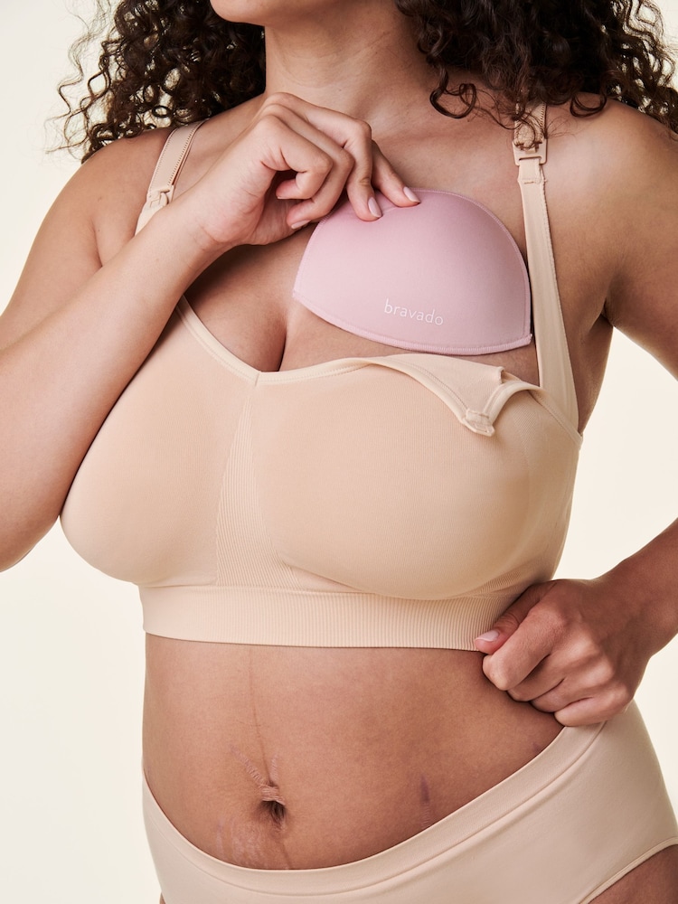 Bravado Pink Reusable, Leak Resistant Nursing Pads - Image 1 of 6