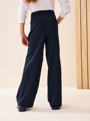 Navy Regular Length Senior Wide Leg School Trousers (9-18yrs) - Image 3 of 7