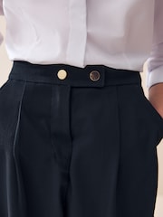 Navy Regular Length Senior Wide Leg School Trousers (9-18yrs) - Image 4 of 7