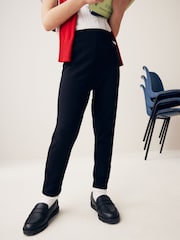 Black Pull-On Cotton Rich Stretch School Trousers (3-16yrs) - Image 1 of 6