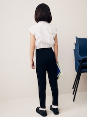 Black Pull-On Cotton Rich Stretch School Trousers (3-16yrs) - Image 3 of 6
