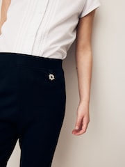 Black Pull-On Cotton Rich Stretch School Trousers (3-16yrs) - Image 4 of 6
