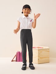 Grey Pull-On Cotton Rich Stretch School Trousers (3-16yrs) - Image 2 of 7
