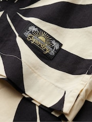 Superdry Cream Short Sleeve Hawaiian Printed Shirt - Image 3 of 3