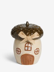 Brown Oakmoss Scented Acorn Candle - Image 3 of 3