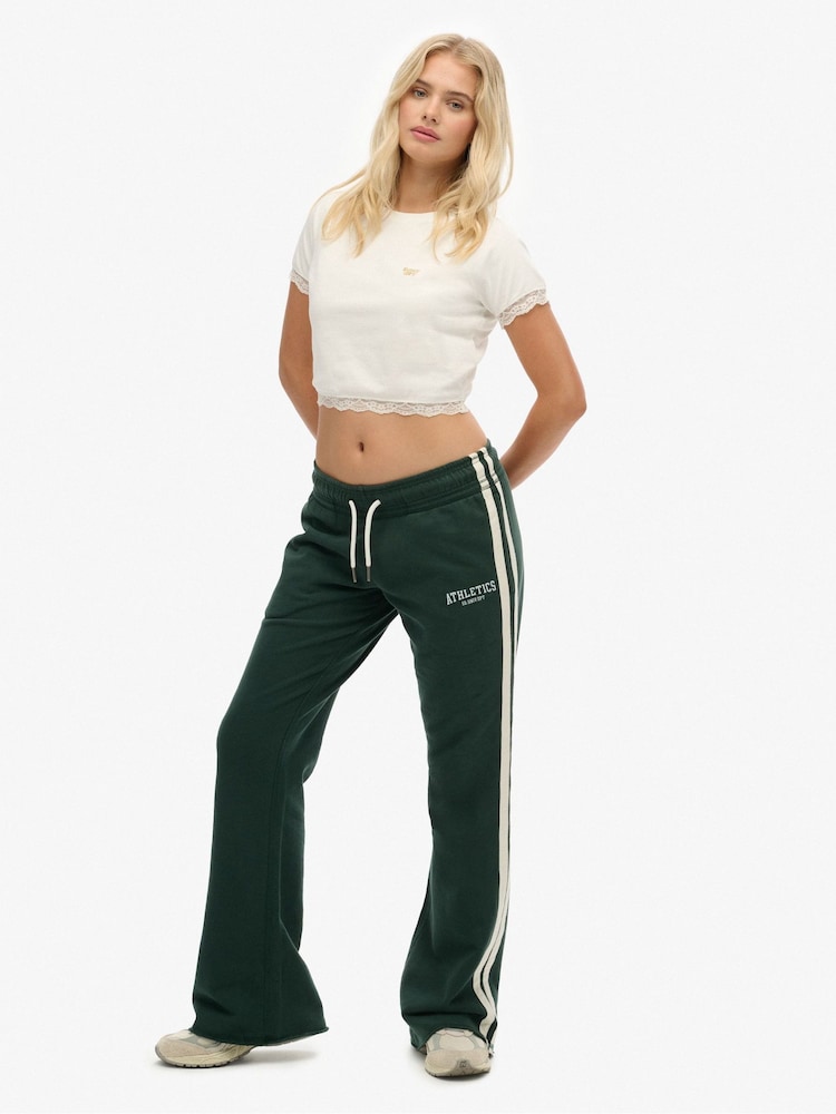 Superdry White 90'S Lace Trim T-Shirt - Image 2 of 9