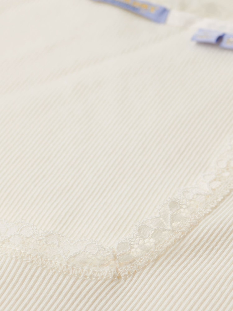 Superdry White Essential Square Neck T-Shirt - Image 3 of 5