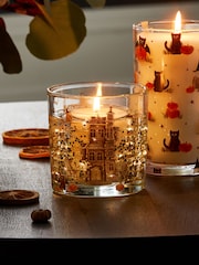 Orange/Black Pumpkin Spice Fragranced Light Up Candle - Image 1 of 3