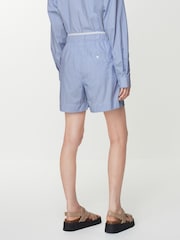 Blue/White Oversized Boy Striped Shorts - Image 3 of 7