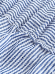 Blue/White Oversized Boy Striped Shorts - Image 7 of 7