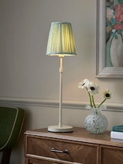 Nina Campbell Green/White Larch Table Lamp - Image 1 of 7