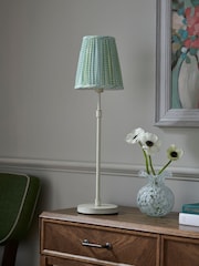 Nina Campbell Green/White Larch Table Lamp - Image 2 of 7