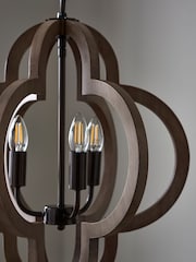 Nina Campbell Wood Herland Pendant Light - Image 3 of 5