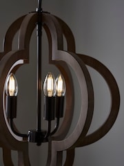 Nina Campbell Wood Herland Pendant Light - Image 4 of 5